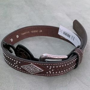 Little kids brown ariat cowboy belt size 24.
